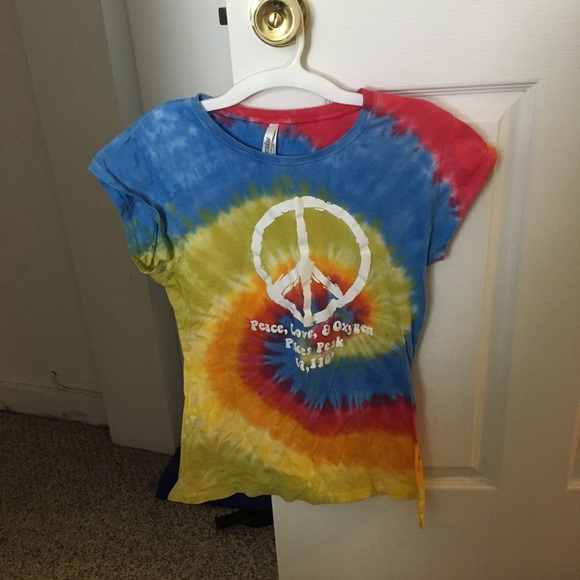 Exist Tops - Tie Dye Tee Shirt Pikes Peak Colorado